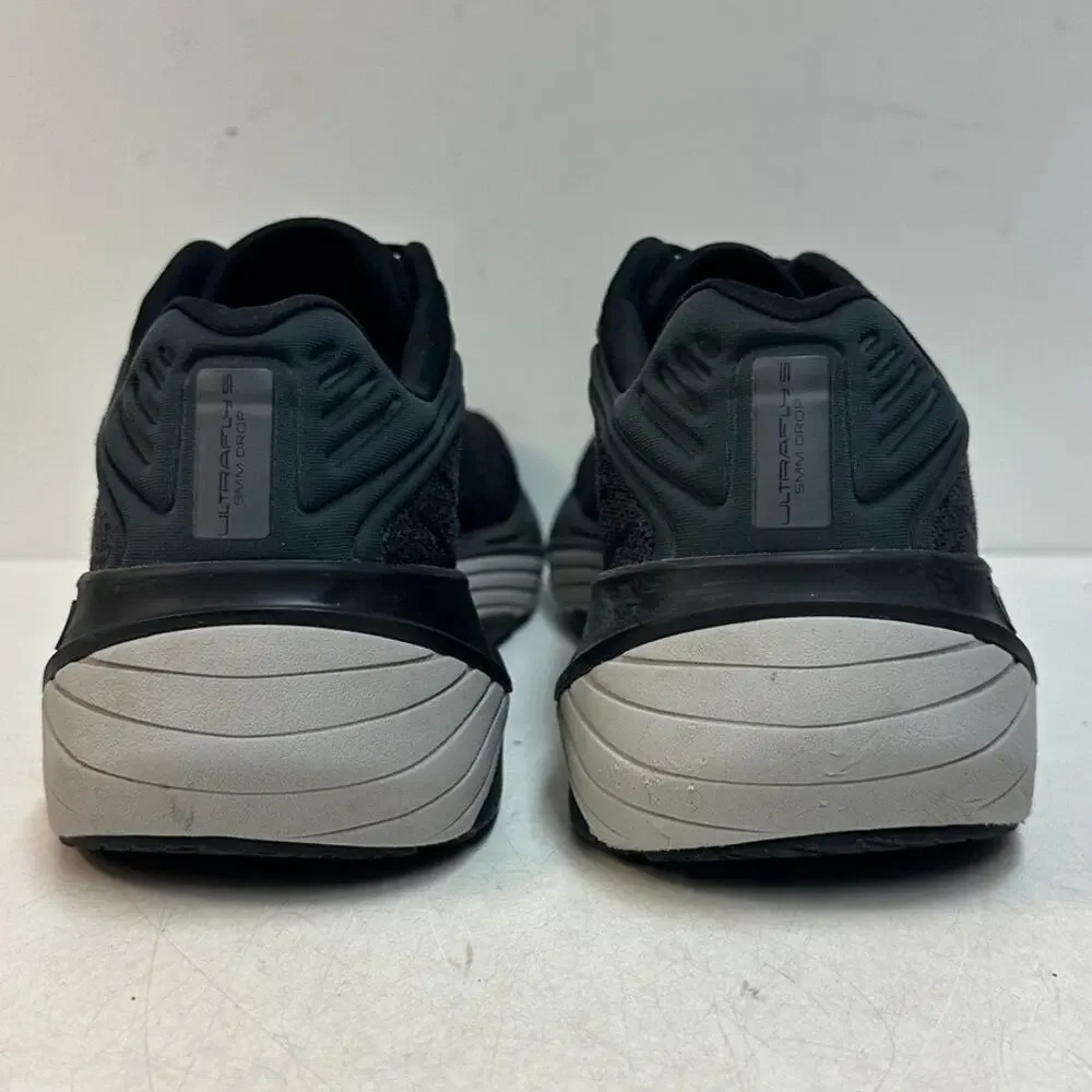 VERY GOOD Topo Men's Ultrafly 5 Running Walking Sneaker Black Charcoal Gray 12.5
